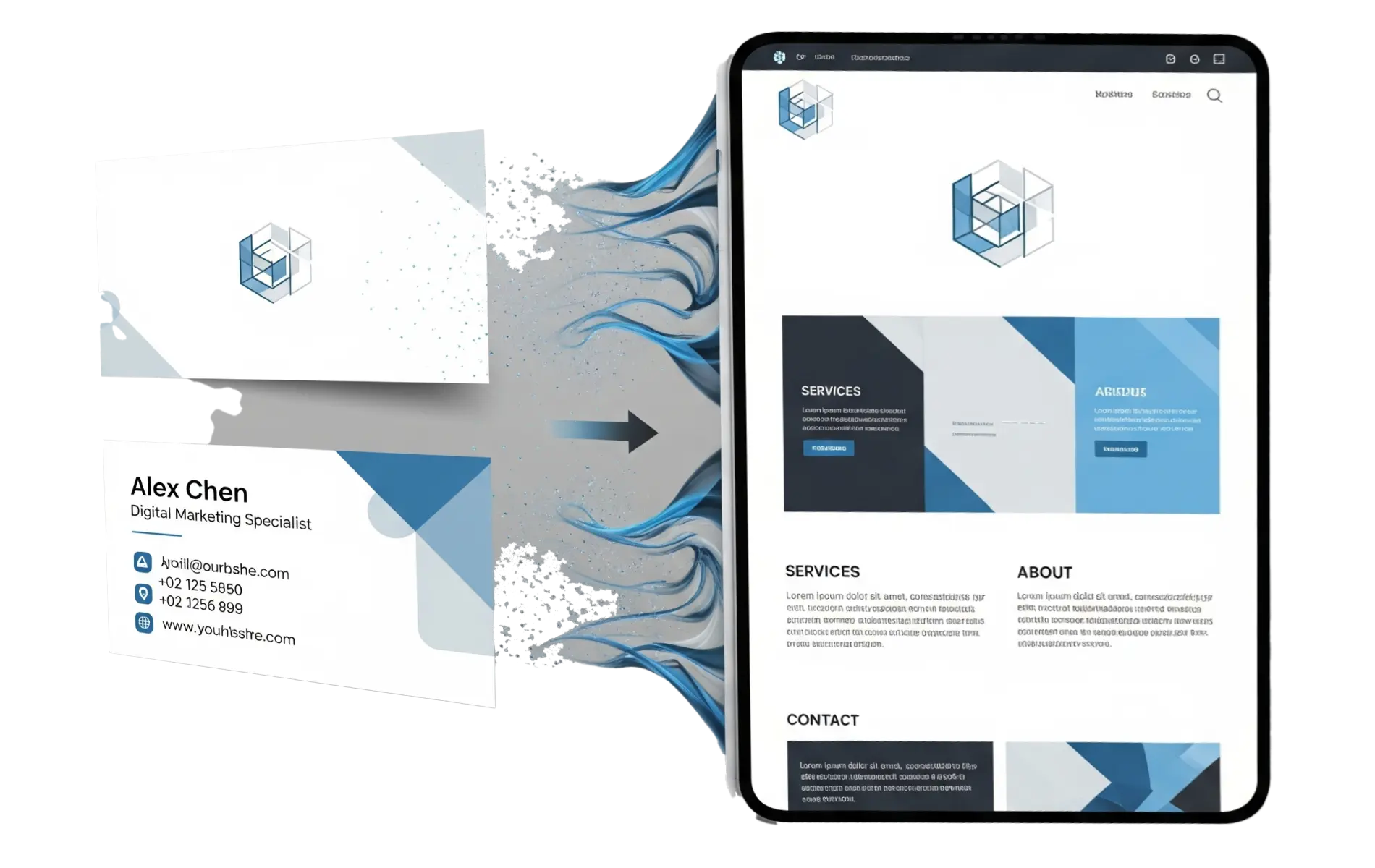 Business Card to Website